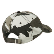 Captain Embroidered Enzyme Washed Camo Cap