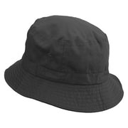 Golden Windmill Farming Embroidered Bucket Hat - Black OSFM