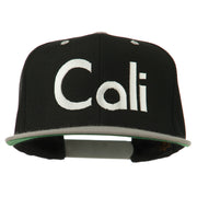 Cali Embroidered Snapback Cap