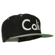 Cali Embroidered Snapback Cap