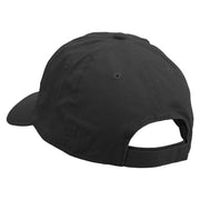 Outline Bird Logo Embroidered Low Profile Dyed Cotton Twill Cap - Black OSFM