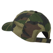 Captain Embroidered Enzyme Washed Camo Cap