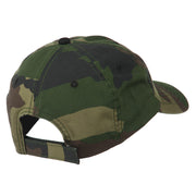 Captain Embroidered Enzyme Washed Camo Cap