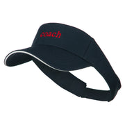 Coach Embroidered Athletic Mesh Visor