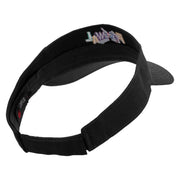 Colorful Festival Embroidered Cotton Twill Sun Visor