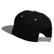 College Embroidered Snapback Cap