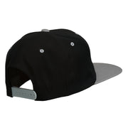 College Embroidered Snapback Cap