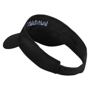 Slow Down Embroidered Cotton Twill Sun Visor - Black OSFM