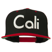 Cali Embroidered Snapback Cap