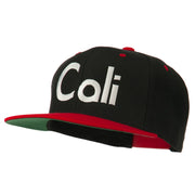 Cali Embroidered Snapback Cap