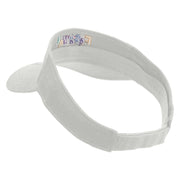 Colorful Festival Embroidered Cotton Twill Sun Visor