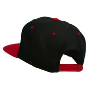 College Embroidered Snapback Cap