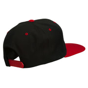 College Embroidered Snapback Cap