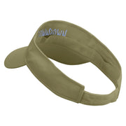 Slow Down Embroidered Cotton Twill Sun Visor - Khaki OSFM