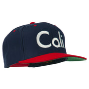 Cali Embroidered Snapback Cap