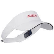 Coach Embroidered Athletic Mesh Visor