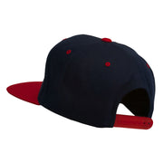 College Embroidered Snapback Cap