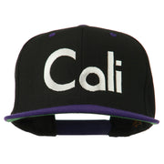 Cali Embroidered Snapback Cap