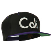 Cali Embroidered Snapback Cap