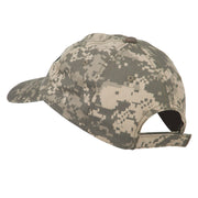 Captain Embroidered Enzyme Washed Camo Cap