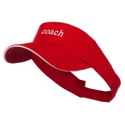 Coach Embroidered Athletic Mesh Visor