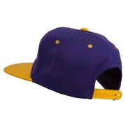 College Embroidered Snapback Cap