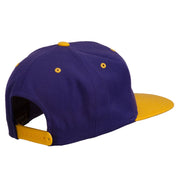 College Embroidered Snapback Cap