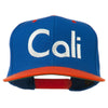 Cali Embroidered Snapback Cap