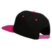 College Embroidered Snapback Cap