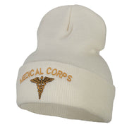 Medical Corps Embroidered Long Knitted Beanie