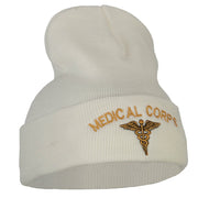 Medical Corps Embroidered Long Knitted Beanie