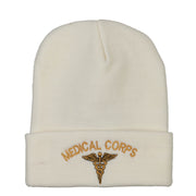 Medical Corps Embroidered Long Knitted Beanie