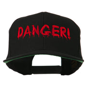 Danger Embroidered Snapback Cap