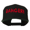 Danger Embroidered Snapback Cap