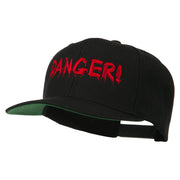 Danger Embroidered Snapback Cap