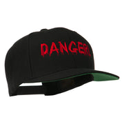 Danger Embroidered Snapback Cap