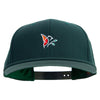 Bird Leaf Logo Embroidered Wool Blend Prostyle Snapback - Spruce OSFM