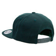 Bird Leaf Logo Embroidered Wool Blend Prostyle Snapback - Spruce OSFM