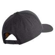 Air Force Pilot Veteran Embroidered Retro Cotton Blend Snapback Cap - Charcoal OSFM