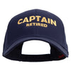 Captain Retired Embroiderd Low Profile Cap - Navy OSFM