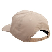 Cursive San Fransico Sign Embroidered Solid Cotton Twill Prostyle Cap - Khaki OSFM