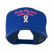 Early Detection Saves Lives Embroidered Cap