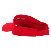 Bride & Groom Embroidered Cotton Twill Sun Visor - Red OSFM