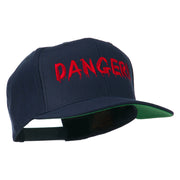 Danger Embroidered Snapback Cap