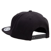 Bird Leaf Logo Embroidered Wool Blend Prostyle Snapback - Black OSFM