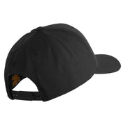 Air Force Pilot Veteran Embroidered Retro Cotton Blend Snapback Cap - Black OSFM