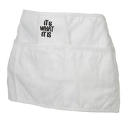 It Is What It Is Embroidered 3 Pockets Chef's Apron - White OSFM