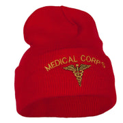 Medical Corps Embroidered Long Knitted Beanie