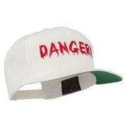 Danger Embroidered Snapback Cap