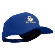 Cursive San Fransico Sign Embroidered Solid Cotton Twill Prostyle Cap - Royal OSFM